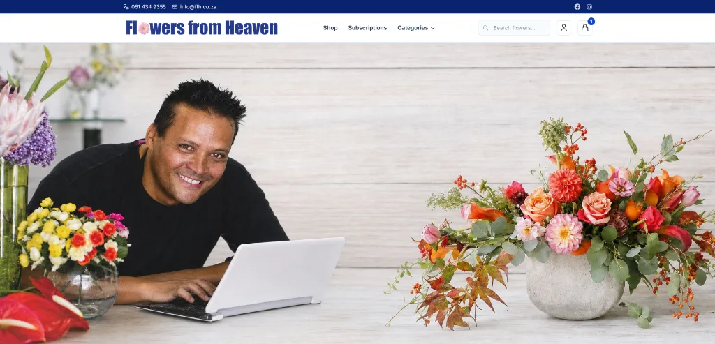 MiniPage business website for Florist